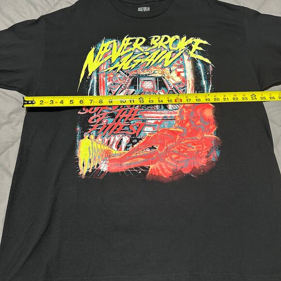 Never Broke Again NBA Survival TShirt Black 2XL - Picture 4 of 6